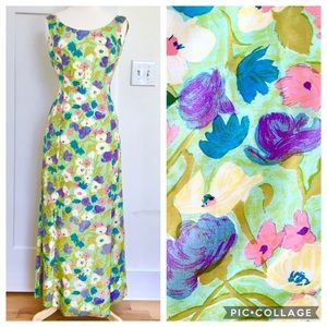 Vintage 60s/70s Homemade Floral Maxi Dress